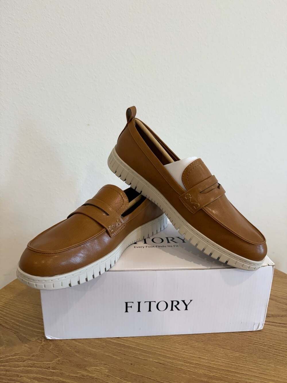 Fitory Elian Casual Loafers Size 10 Women’s Brown